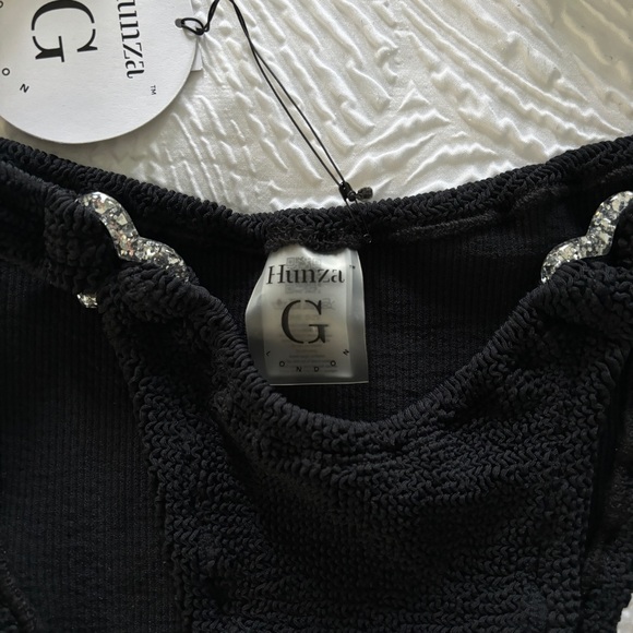 NEW! Hunza G Nicole Bikini - Black One Size - Picture 5 of 9